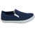 Tênis Iate Masculino Slip On Plumax Sapatilha Com Elástico Em Lona Azul Marinho 4000