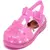 Sandália Rasteira Infantil Feminina com Luz Led Confortável Baby Light Rosa Glitter