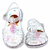 Sandália Feminina Infantil Transparente com Luzinha Led Leve e Confortável Baby Light 1537 Cristal Glitter - loja online
