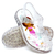 Sandália Feminina Infantil Transparente com Luzinha Led Leve e Confortável Baby Light 1537 Cristal Glitter na internet