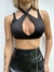 TOP CON TIRAS EN CUELLO VANILA - comprar online