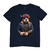 Camiseta Bulldogue Inglês pirata azul na internet