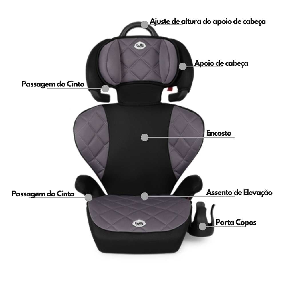 Cadeira Infantil Assento Carro Tutti Baby Versati Porta Copo - I
