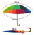 Guarda-chuva Sombrinha Colorido Arco-íris Grande na internet