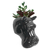 Vaso de Parede Cachepot Hipopótamo Preto Porcelana - comprar online
