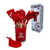 Kit Utensílios de Cozinha em Silicone 13 peças Vermelho - comprar online