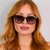 Óculos de Sol Londres Marrom Madeira - comprar online