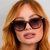 Óculos de Sol Londres Marrom Madeira na internet