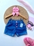 Short e Short saia jeans infantil com lycra - loja online