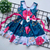 Vestido Infantil Plissado Floral