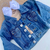 Jaqueta menina jeans STITCH infantil moda blogueirinha - comprar online