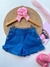 Imagem do Short e Short saia jeans infantil com lycra