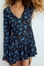 Vestido mini estampado flores lazos ZARA - comprar online