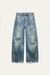 Jeans trf baggy balloon rotos tiro medio ZARA - CHEQUIA.