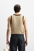 Camiseta tank punto contraste ZARA - comprar online