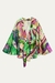 Kimono satinado estampado tropical ZARA - comprar online