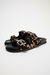 Sandalia plana piel estampado animal ZARA - comprar online