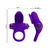 Efectivo: $33.000. ANILLO PENEANO VIBRADOR WHALE COCK RING PURPLE (8,6 cm x 5,6 cm) - BI-210205-1