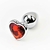 Efectivo: $11.000. STEEL HART STRASS ANAL PLUG SMALL (7 cm x 2,8 cm) - 1956-56 en internet