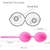 Efectivo: $17.600. ST KEGEL BALL 4 PINK (8,5 cm largo x 3,5 cm) - SI081 - OhYes!