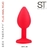 Efectivo: $16.300. ST PLUG ANAL ROJO MEDIUM (8 cm x 3,5 cm) - BY17-10