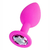 SILICONE ANAL PLUG SMALL FUCSIA (7,2 cm x 2,8 cm) - 1956-33F