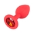 Efectivo: $11.000. SILICONE ANAL PLUG MEDIUM ROJO (8,2 cm x 3,4 cm) - 1956-34R en internet