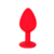 SILICONE ANAL PLUG SMALL ROJO (7,2 cm x 2,8 cm) - 1956-33R - comprar online