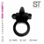 Efectivo: $37.800. ANILLO VIBRADOR RECARGABLE RING RABBIT 2 BLACK (8 cm x 3,5 cm) - SWD045+SWD044