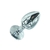 Efectivo: $13.500. STEEL ANAL PLUG WITH STRASS MEDIUM (8,3 cm x 3,4 cm) - 1956-03 - OhYes!