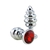 Efectivo: $18.000. STEEL WAVES STRASS ANAL PLUG LARGE (9,4 cm x 3,9 cm) - - tienda online