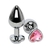 Efectivo: $11.000. STEEL HART STRASS ANAL PLUG SMALL (7 cm x 2,8 cm) - 1956-56