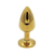 Efectivo: $16.500. GOLDEN STEEL ANAL PLUG LARGE (9,5 cm x 4,1 cm) - 1956-32 en internet