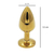 Efectivo: $16.500. GOLDEN STEEL ANAL PLUG LARGE (9,5 cm x 4,1 cm) - 1956-32 - tienda online