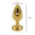 Efectivo: $13.500. GOLDEN STEEL ANAL PLUG MEDIUM (8,2 cm x 3,4 cm) - 1956-31 - tienda online