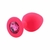 SILICONE ANAL PLUG SMALL ROJO (7,2 cm x 2,8 cm) - 1956-33R - tienda online