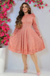 Vestido Midi Princesa em Renda