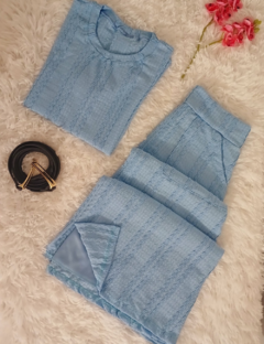 Conjunto Diva com Saia Midi e Blusinha Manga Curta na internet