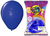 Globo azul perlado 12" x25