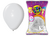 Globo blanco perlado 12" x25