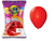 Globo rojo standar 9" x50