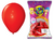 Globo rojo perlado 12" x25