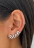 Brinco Ear Cuff Seis fios vazados Folheado a Prata - comprar online