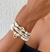 Conjunto de Pulseiras e Brinco Miçangas Paz e Amor Branco - comprar online