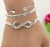 Conjunto trio de pulseiras amor infinito na internet