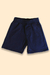 Short infantil em moletinho - Azul Marinho