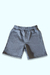 Short infantil em moletinho - Azul New Denim