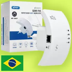 Roteador Wireless Repetidor Wifi C/longo Alcance De Sinal na internet