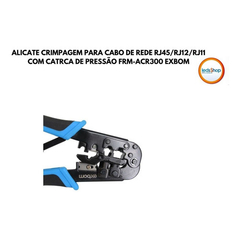 Alicate De Crimpagem Cabo De Rede Rj45 Rj11 Rj12 C/ Catraca - Leds Shop