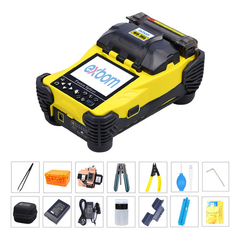 Máquina De Fusão De Fibra Óptica Kit Completo Com Acessórios Fusion Splicer Exbom Mfo-700aled